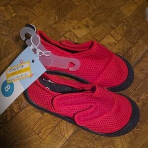 Cat & Jack Red Mesh Water Shoes